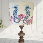 ijustlovethatfabric Lampshade - Coastal Seahorse and Coral